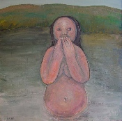  La Baignade I - 2006 - Huile sur toile - 60 x 60 cm (Galerie Vitoux, Paris)